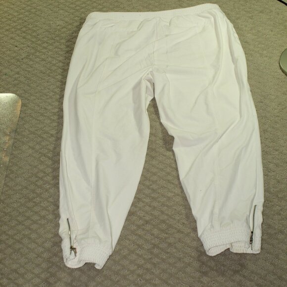 Zenergy Jogger Cargo Pants 3 / XL White Pull On Lightweight Stretch EUC 36 X 27 - Picture 2 of 7